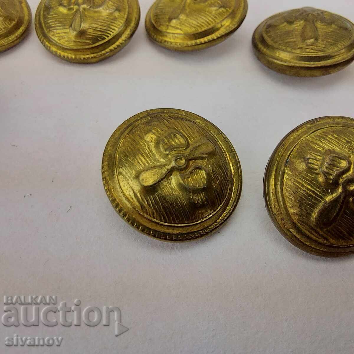 Παράδοση Παλιά κουμπιά πιλότου από στολή # 4559