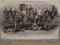 1908 - FAMOUS ARTISTS - PLOVDIV. M. HIGH SCHOOL, PHOTOGRAPH ON CARDBOARD