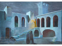 Картина темперни бои сценография театрална сцена