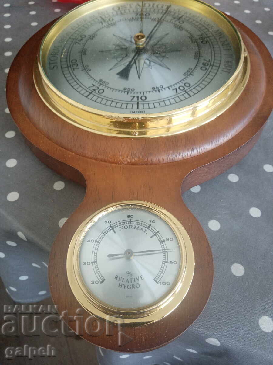 Livrarea BAROMETRU, TERMOMETRU, HIGROMETRU NEMȚESC - 70 cm - 110 lv