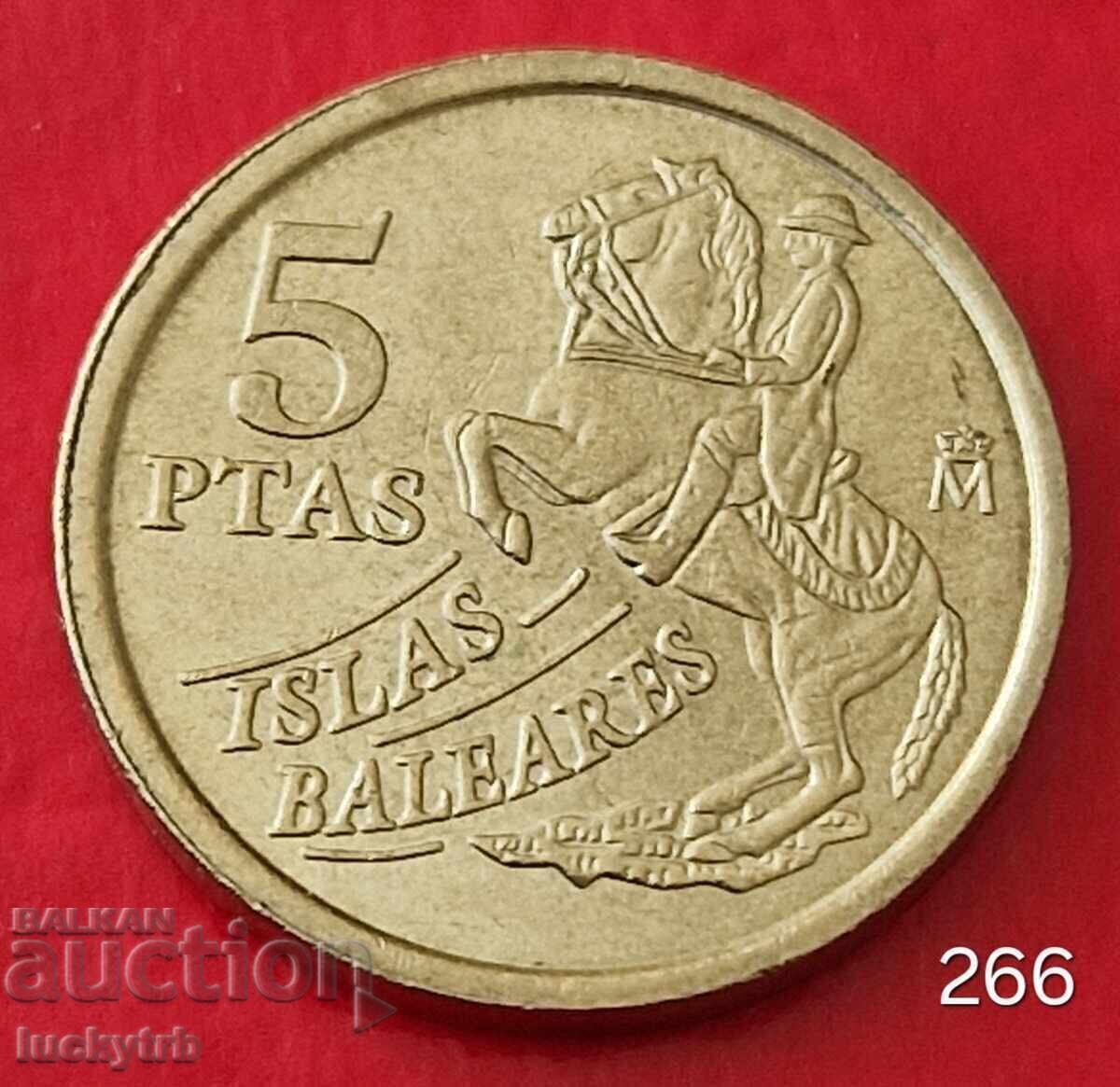 5 πεσέτες 1997 - Ισπανία - Βαλεαρίδες Νήσοι