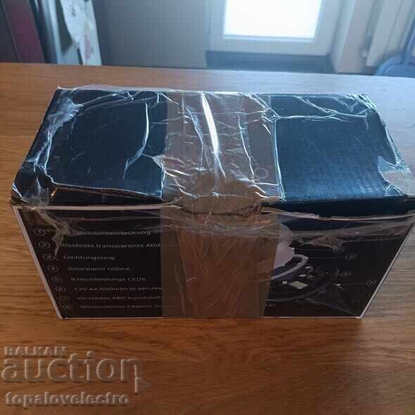 8 соларни лампи за градина, водоустойчиви, бяла светлина - 7