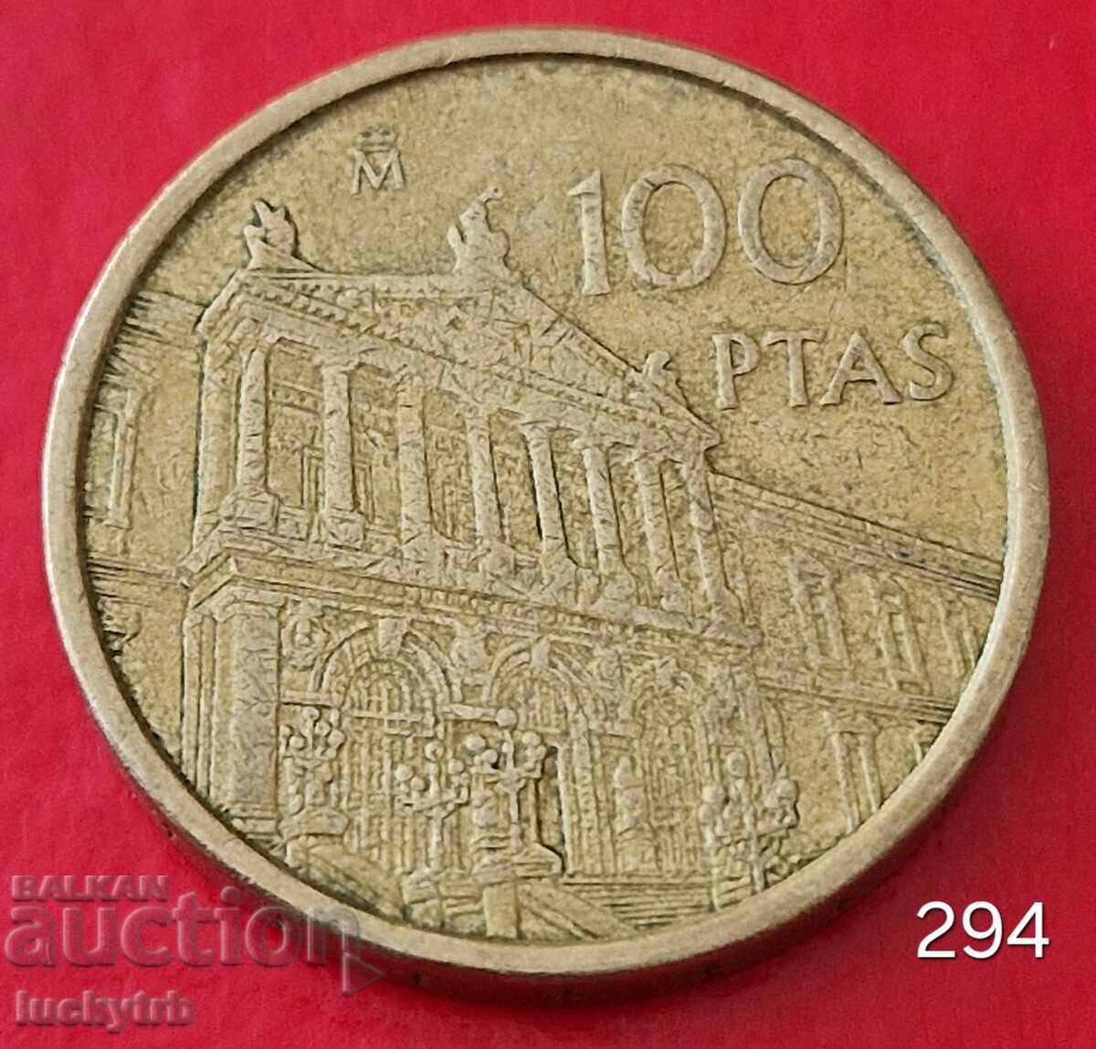 100 πεσέτες 1996 - Ισπανία - Εθνική Βιβλιοθήκη