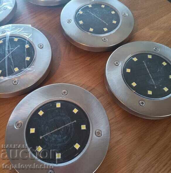 Комплект от 8 соларни лампи за градина, водоустойчиви - 5