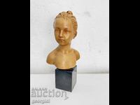 Πολύ κομψή γαλλική τερακότα προτομή του 19ου αιώνα της Louise Bréau