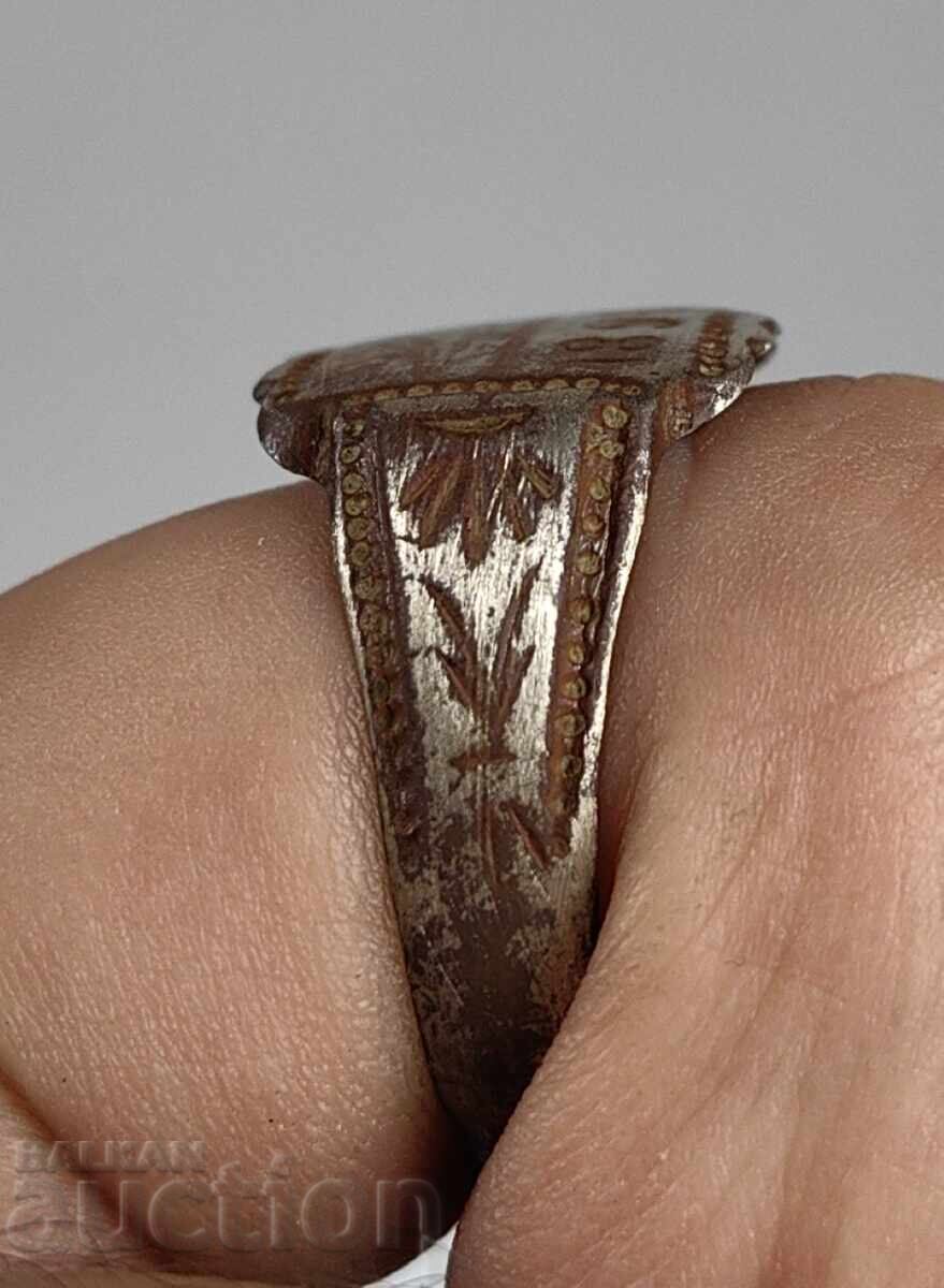 Δημοπρασία 1896 ΣΤΑΡ ΒΥΖΑΝΤΙΝΟ ΑΝΔΡΙΚΟ ΔΑΧΤΥΛΙΔΙ ΠΡΙΓΚΙΠΑΤΟ ΒΟΥΛΓΑΡΙΑΣ