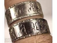 LOT INELE DE NUNTĂ DIN ARGINT VECHI RENASCENTISTE