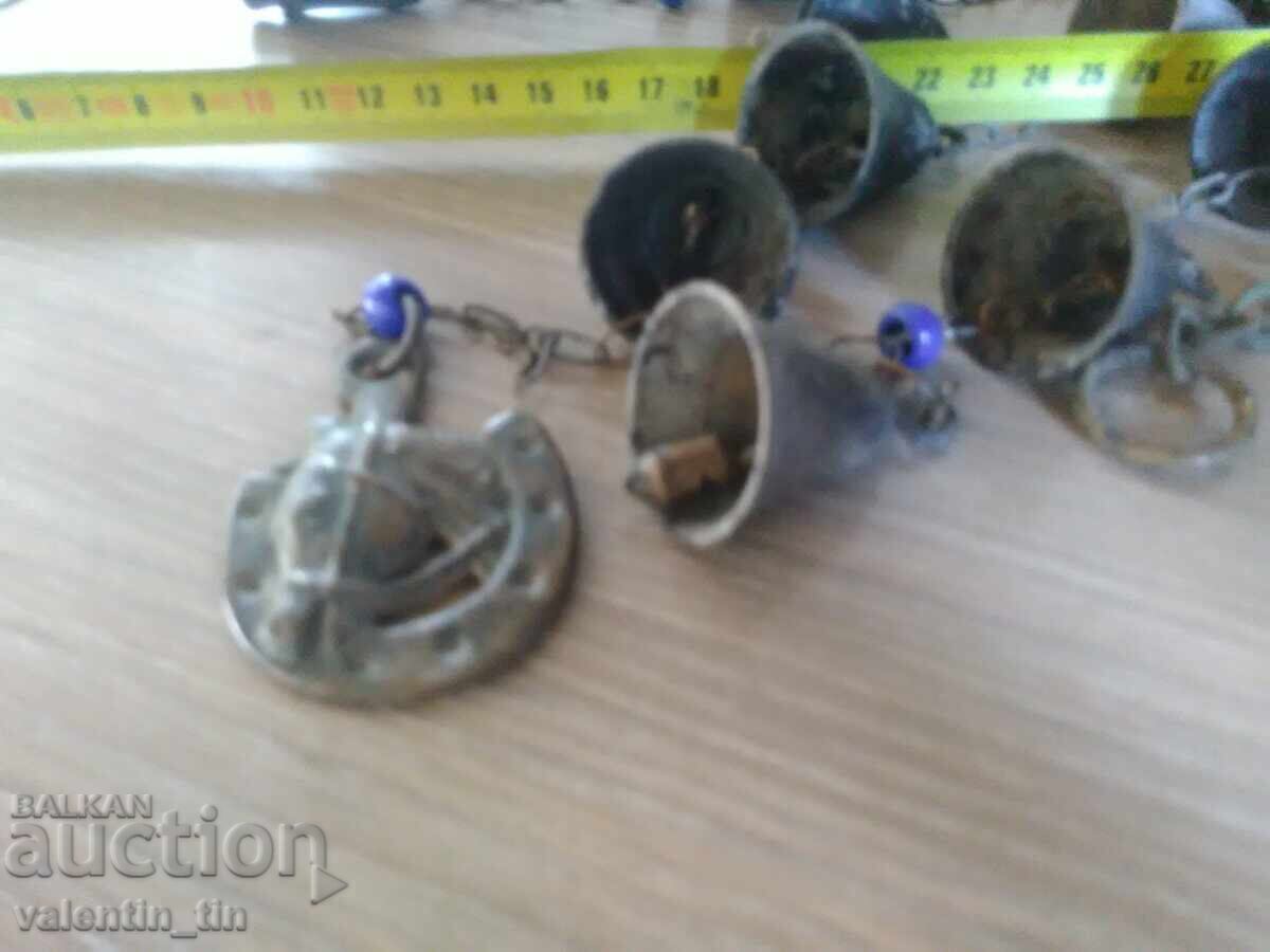 Antique brass wind chime - 5