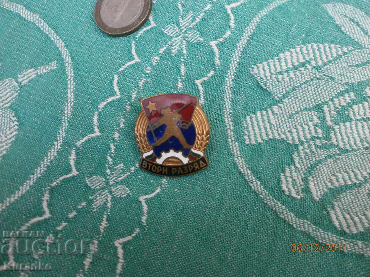 Rare Sign Second Rank Bronze Enamel Excellent - 6