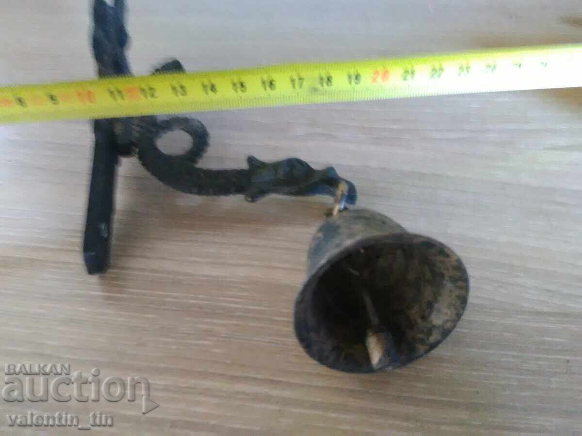 Old bell (clapper) brass, bronze for door - 5