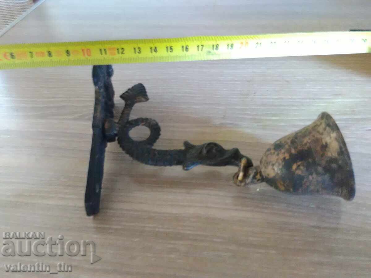 Old bell (clapper) brass, bronze for door - 6