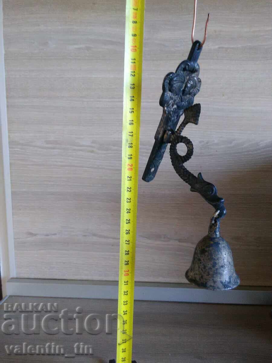 Old bell (clapper) brass, bronze for door