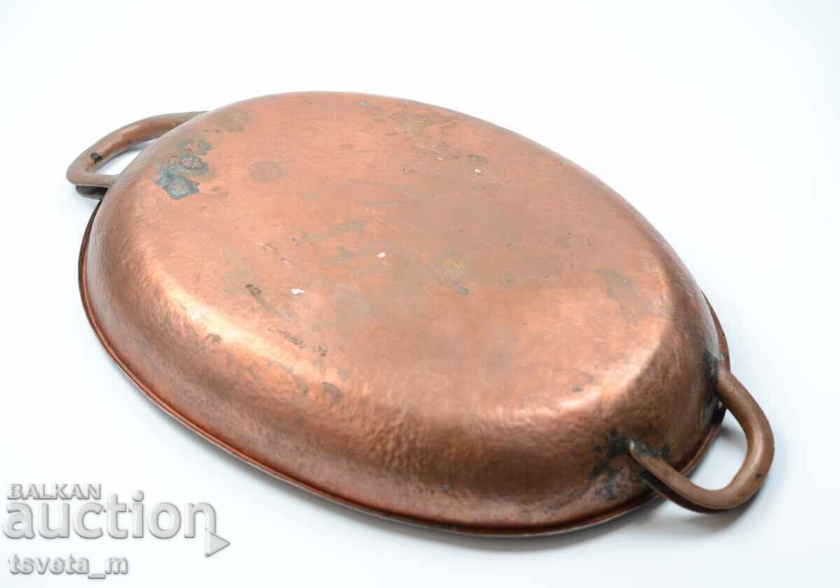 Доставка на Медна тава с капак  гювеч  касерола