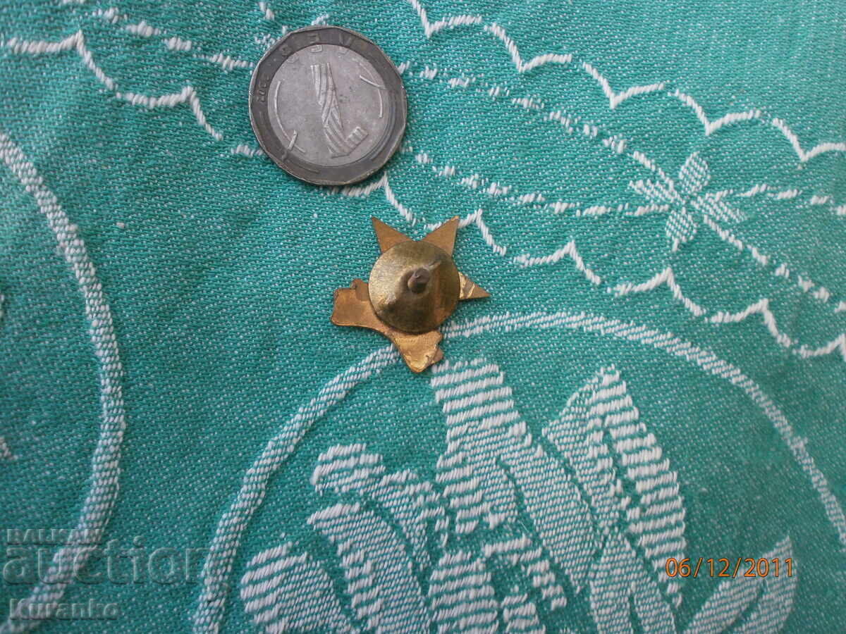 Σπάνιο σήμα ΒΚΠ μπρούτζος σμάλτο άριστο - 6