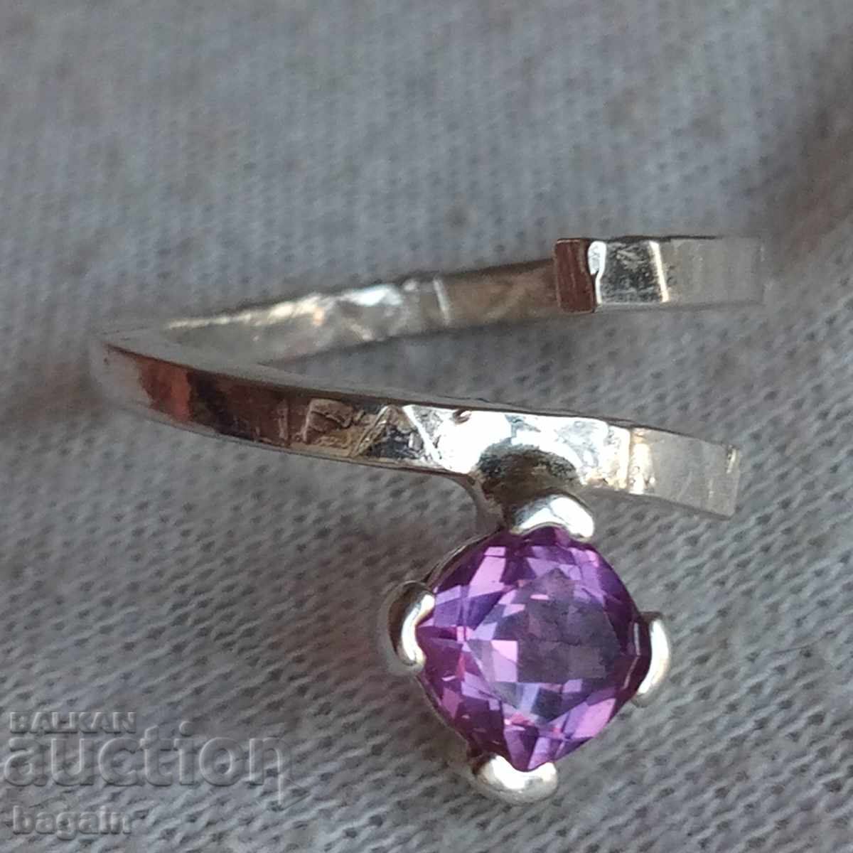 Designer silver ring with tourmaline Designer silver ring with tourmaline