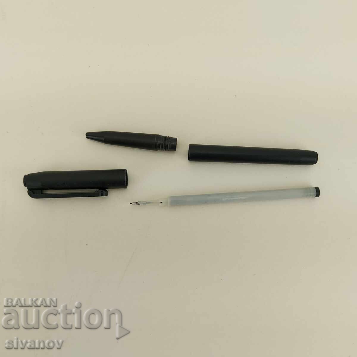 Old Soviet fineliner pen for drawing, black #4619 - 5