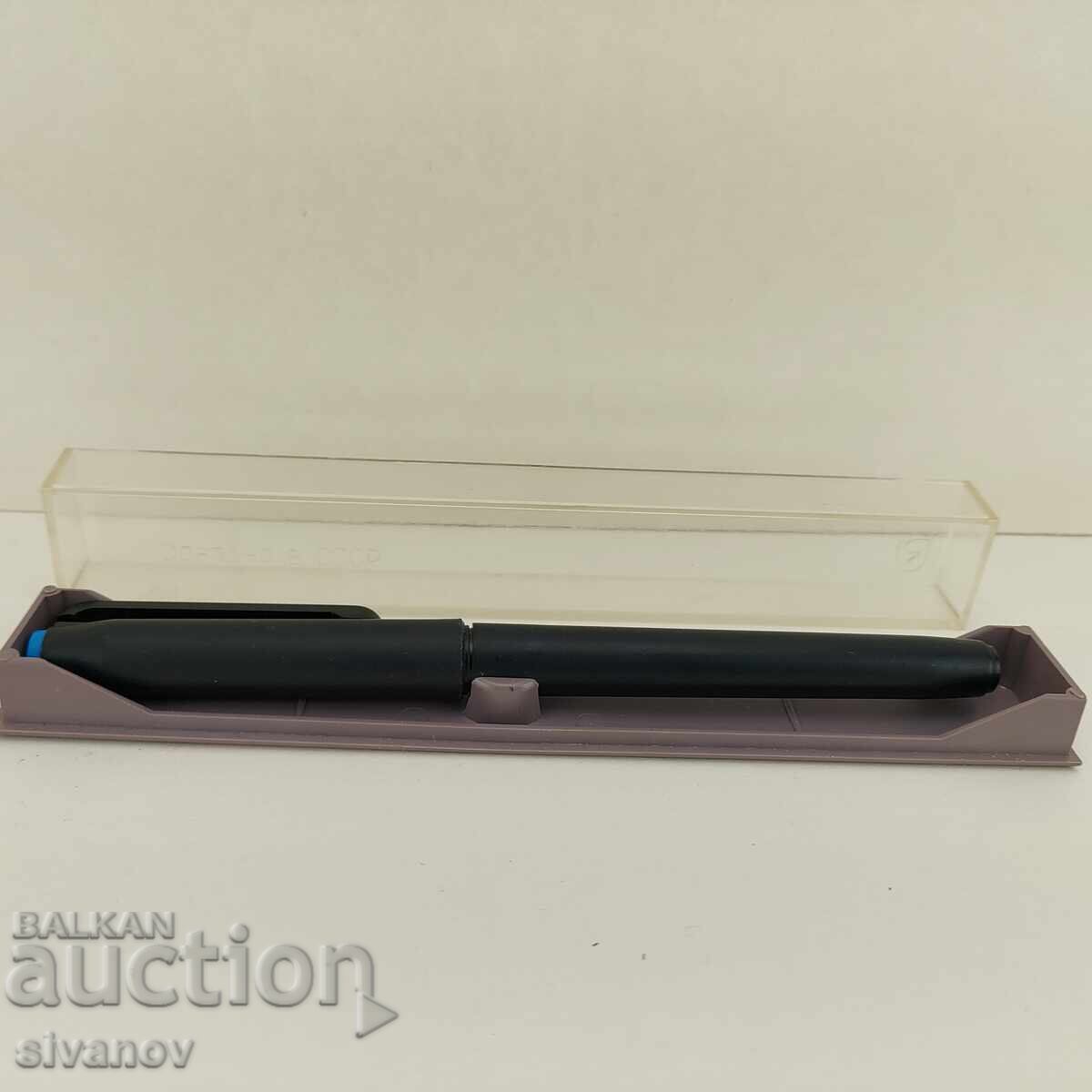 Παλιό σοβιετικό στυλό λεπτής μύτης για σχέδιο, μπλε #4620 με τιμή 14.99 BGN | € 7.66