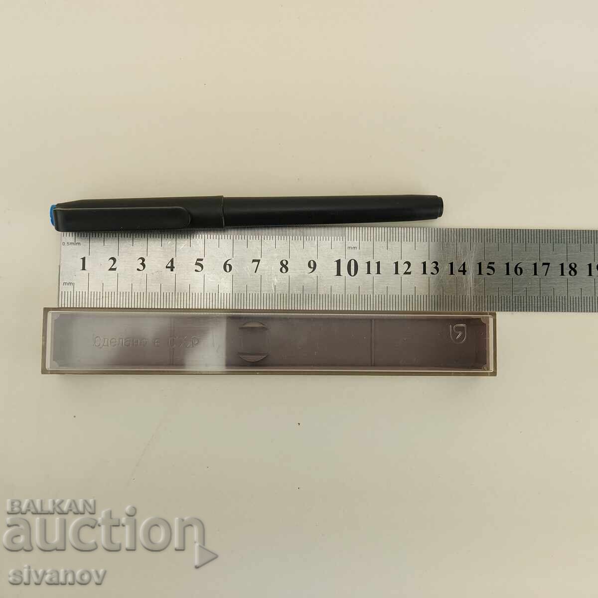 Παλιό σοβιετικό στυλό λεπτής μύτης για σχέδιο, μπλε #4620 - 7