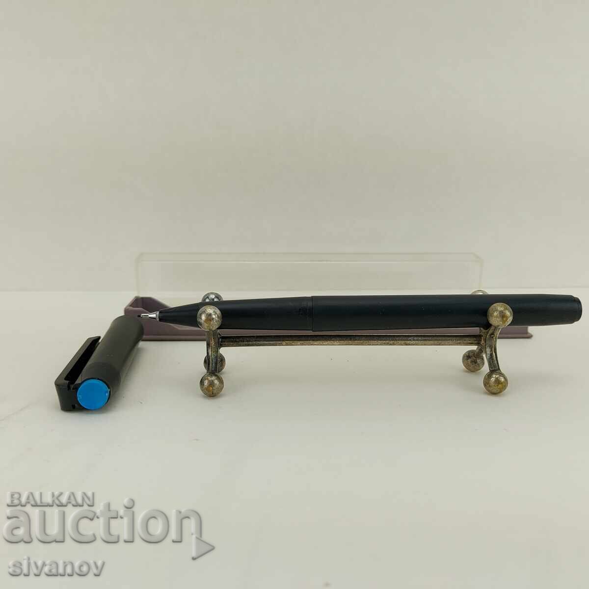 Παλιό σοβιετικό στυλό λεπτής μύτης για σχέδιο, μπλε #4620