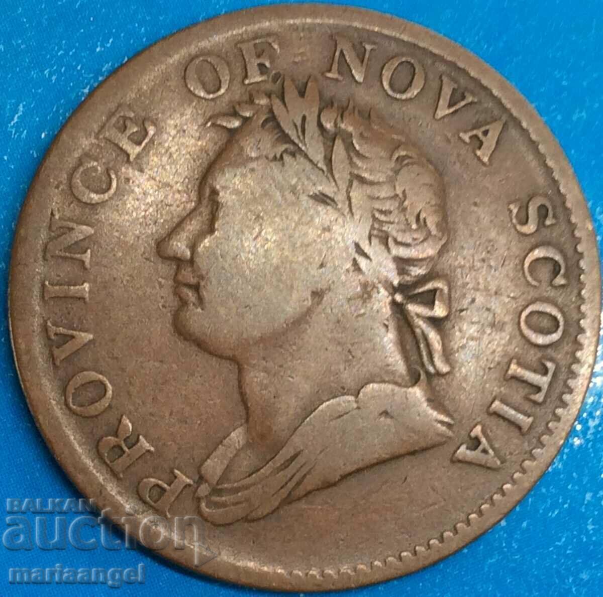 Delivery of 1/2 Halfpenny 1832 Nova Scotia Token 28mm - quite rare
