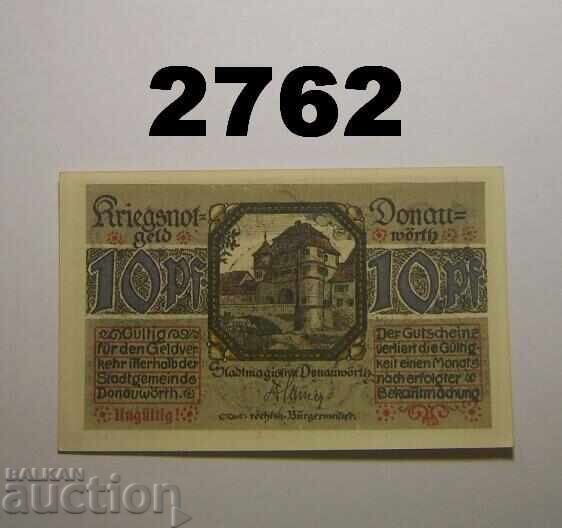 "Άκυρο!" Donauwörth 10 pfennig 1918 Γερμανία "Άκυρο!" Donauwörth 10 pfennig 1918 Γερμανία