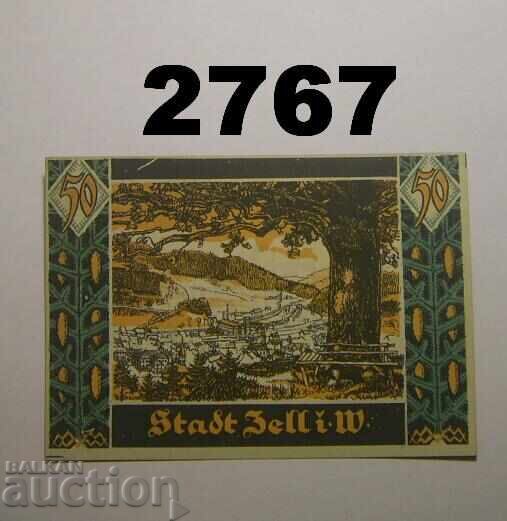 Zell in Württemberg 50 pfennig 1921 Germany with price 3.00 BGN | € 1.53