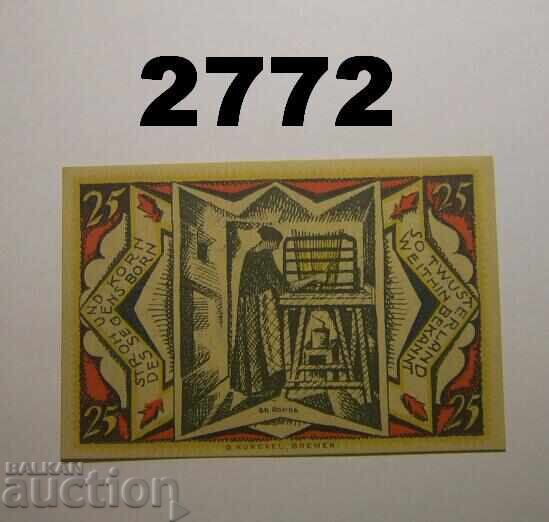 Twistringen 25 pfennig 1921 Germany with price 2.50 BGN | € 1.28