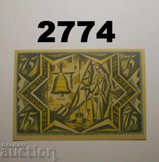 Twistringen 75 pfennig 1921 Germany with price 2.00 BGN | € 1.02