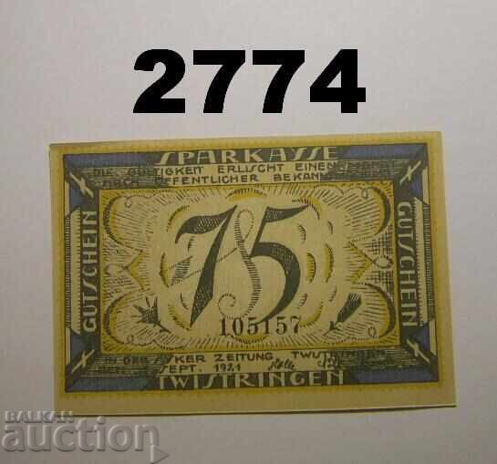Twistringen 75 pfennig 1921 Germany