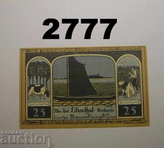 Lilienthal 25 pfennig 1921 Германия с цена 1.50 лв. | € 0.77