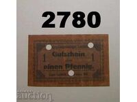 Lager Lechfeld 1 pfennig 1915 Germania