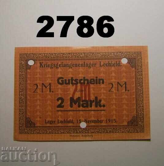 Lager Lechfeld 2 mărci 1915 Germania Lager Lechfeld 2 mărci 1915 Germania