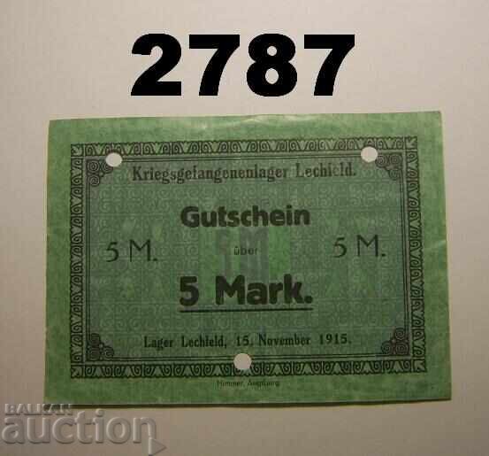Lager Lechfeld 5 mark 1915 Germany