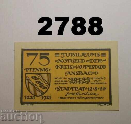 Ansbach 75 pfennig 1921 Германия Ansbach 75 pfennig 1921 Германия