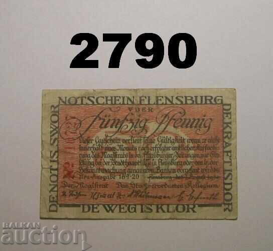 Φλένσμπουργκ 50 pfennig 1920 Γερμανία Φλένσμπουργκ 50 pfennig 1920 Γερμανία