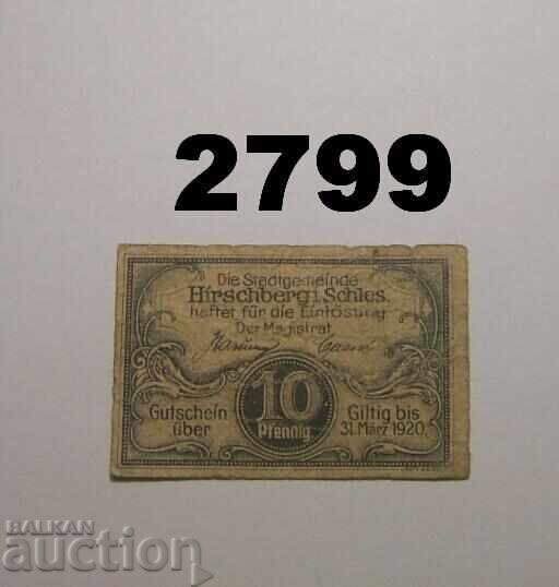 Hirschberg 10 pfennig Emergency Money Germany with price 1.00 BGN | € 0.51 Hirschberg 10 pfennig Emergency Money Germany with price 1.00 BGN | € 0.51