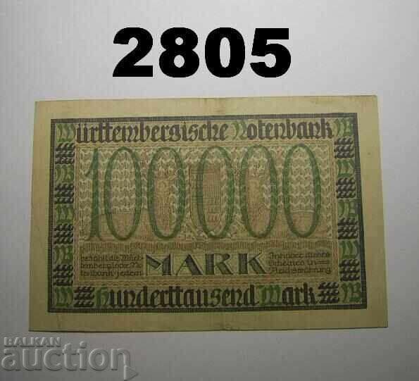 Württembergische Notenbank 100,000 mark 1923 Germany with price 5.00 BGN | € 2.56 Württembergische Notenbank 100,000 mark 1923 Germany with price 5.00 BGN | € 2.56