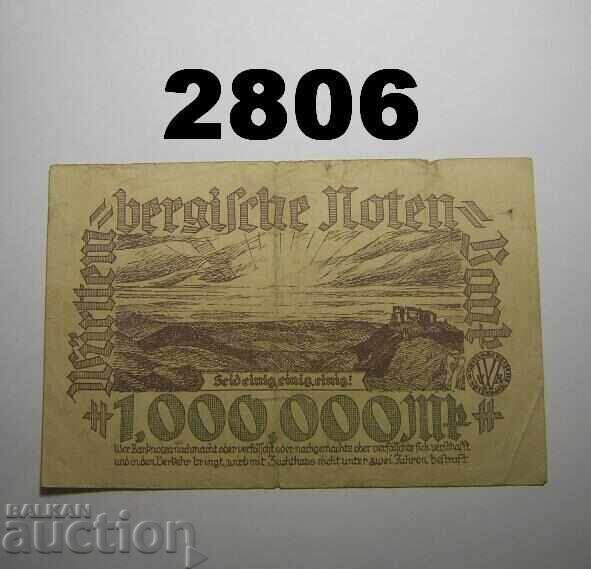 Wurttembergische Notenbank 1 million mark 1923 Germany with price 4.00 BGN | € 2.05