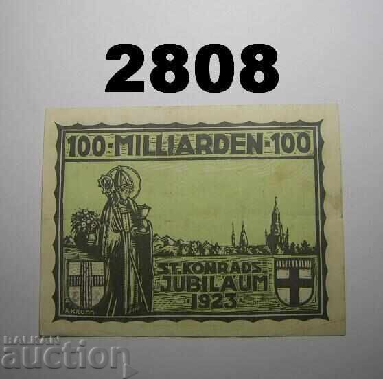 Konstanz 100 milliarden mark 1923 Германия с цена 5.00 лв. | € 2.56