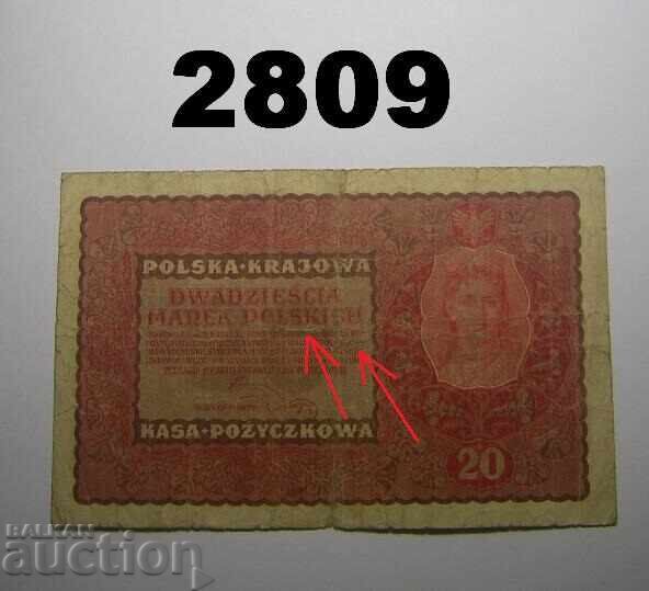 Πολωνία 20 μάρκα 1919