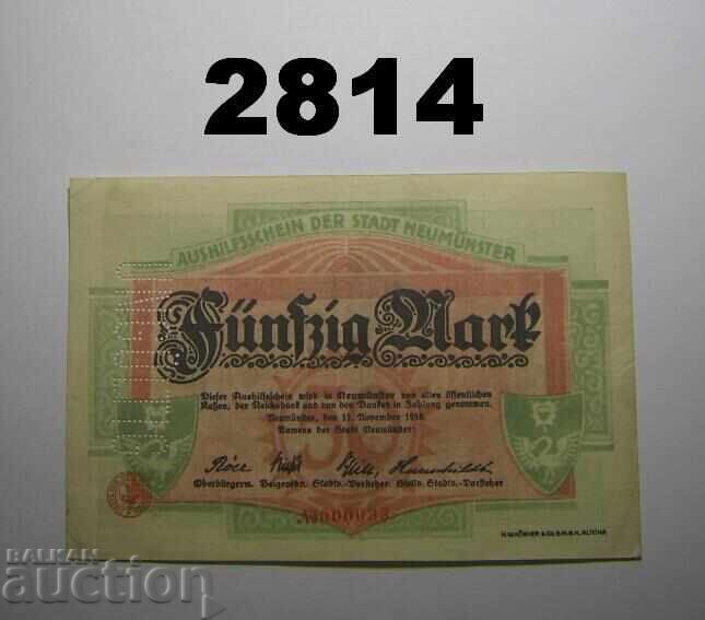UNGÜLTIG Neumünster 50 mark 1918 Германия UNGÜLTIG Neumünster 50 mark 1918 Германия