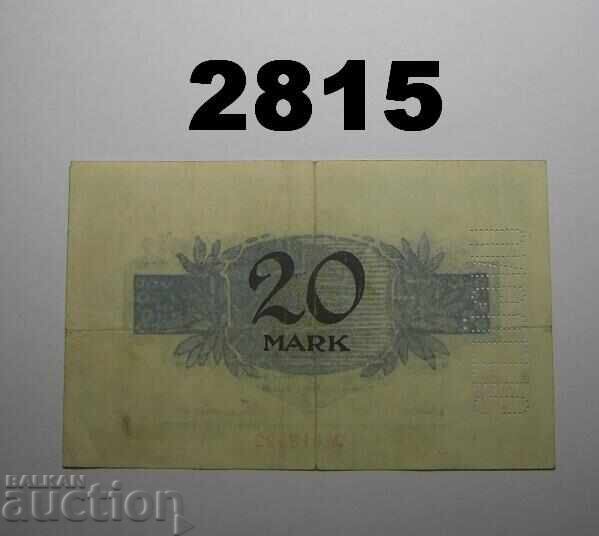 UNGÜLTIG Neumünster 20 mark 1918 Германия с цена 5.00 лв. | € 2.56 UNGÜLTIG Neumünster 20 mark 1918 Германия с цена 5.00 лв. | € 2.56