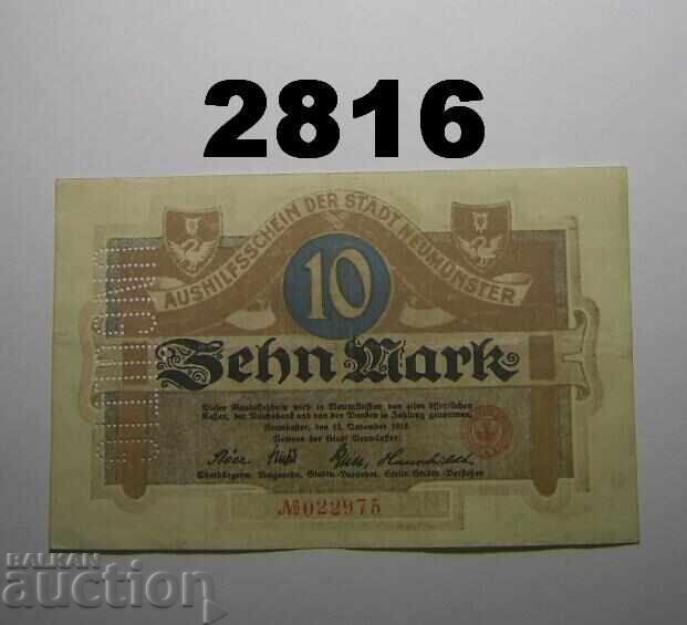 UNGÜLTIG Neumünster 10 mark 1918 Германия UNGÜLTIG Neumünster 10 mark 1918 Германия