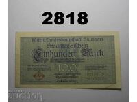 Stuttgart 100 Mark 1922 Germany