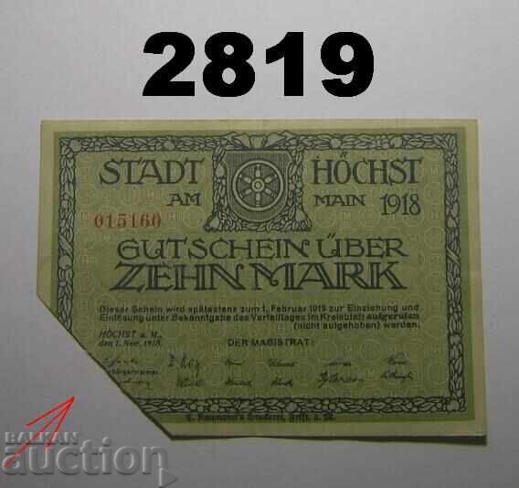 Maxim 10 mărci 1918 Germania