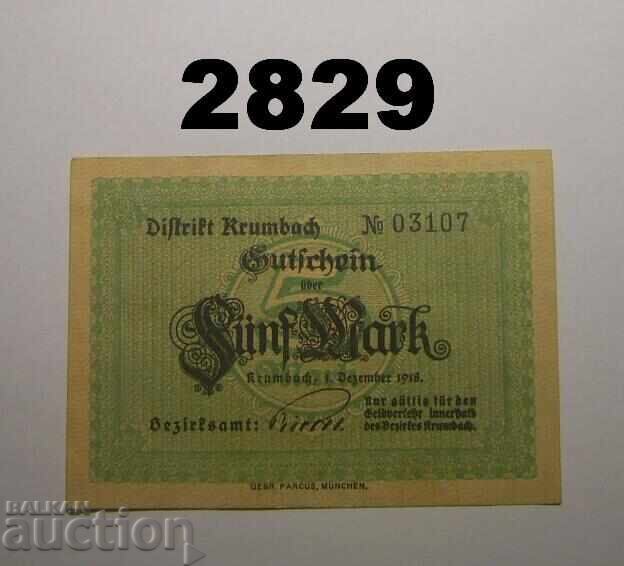 Krumbach 5 mark 1918 Германия Krumbach 5 mark 1918 Германия