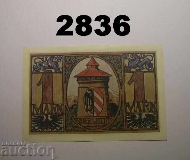 Νυρεμβέργη 1 μάρκο 1921 Γερμανία με τιμή 5.00 BGN | € 2.56