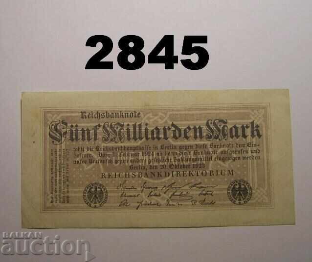 Γερμανία 5 δισεκατομμύρια μάρκα 1923