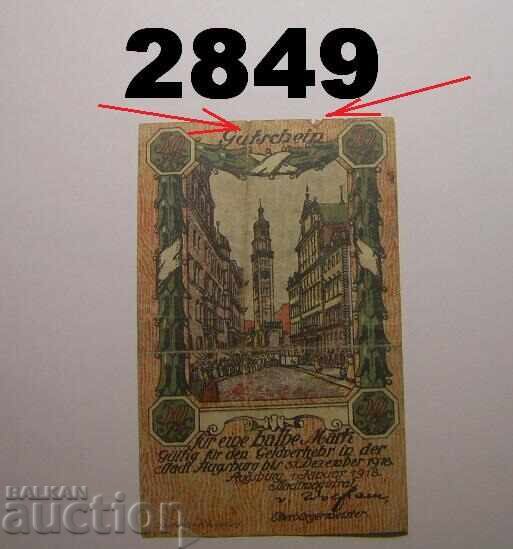Augsburg 1/2 Mark 1918 Germany