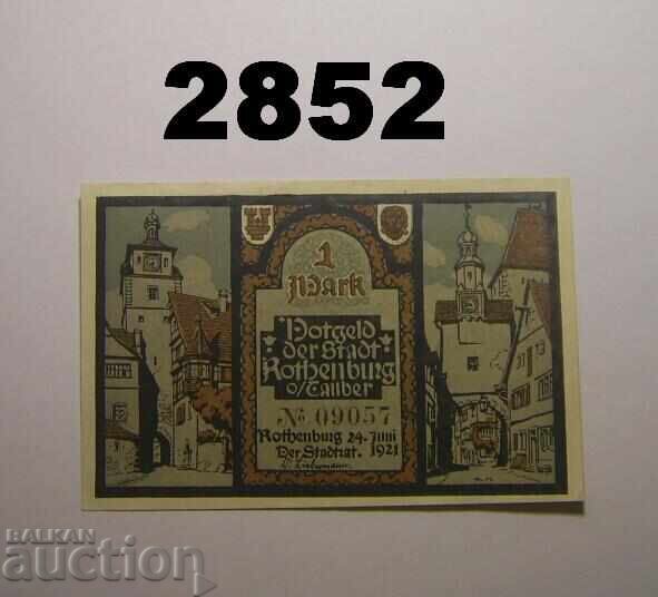 Rothenburg 1 mark 1921 Германия Rothenburg 1 mark 1921 Германия